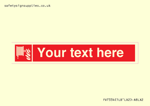 Custom Fire hose reel Sign